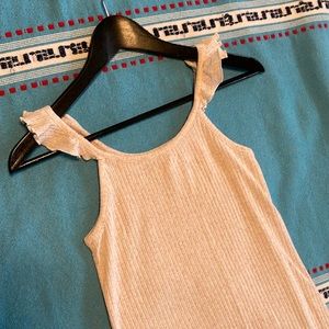 Treasure & Bond ruffle shoulder mini dress light pink,size xl or 14/16 preteen